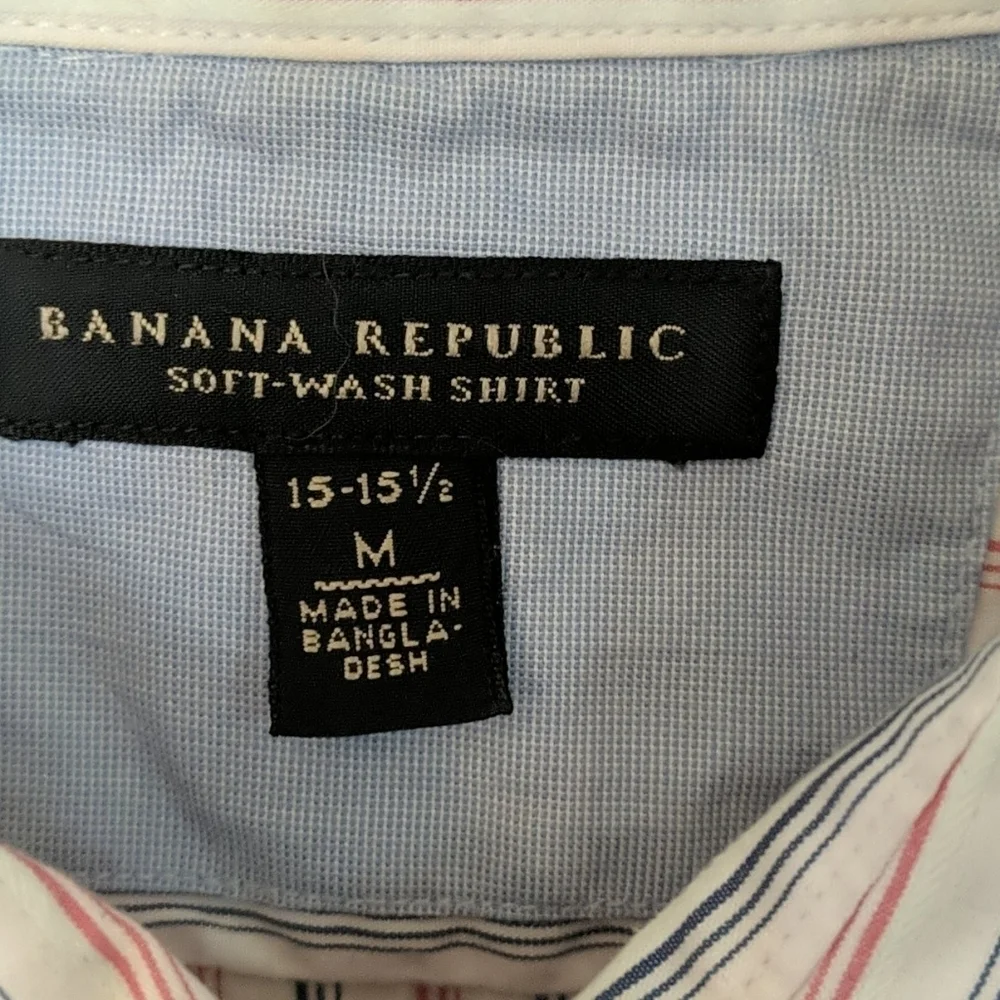 Men's BANANA REPUBLIC Striped Button Down Shirt